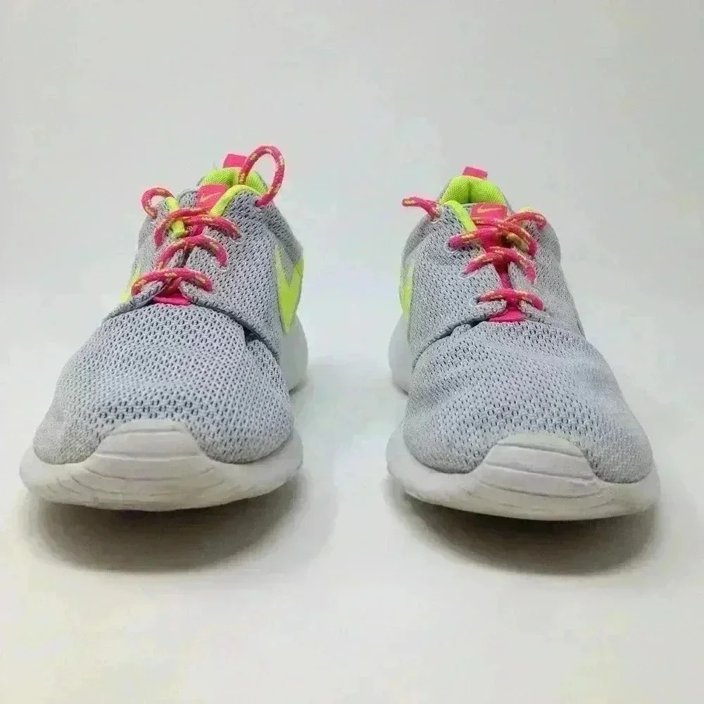 Nike Roseherun Pure Platinum Girl Size 6 Sneakers - Picture 2 of 7